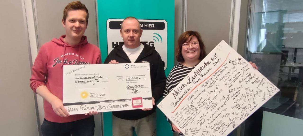 Haus Rasche sammelte für Aktion Lichtblicke e.V.