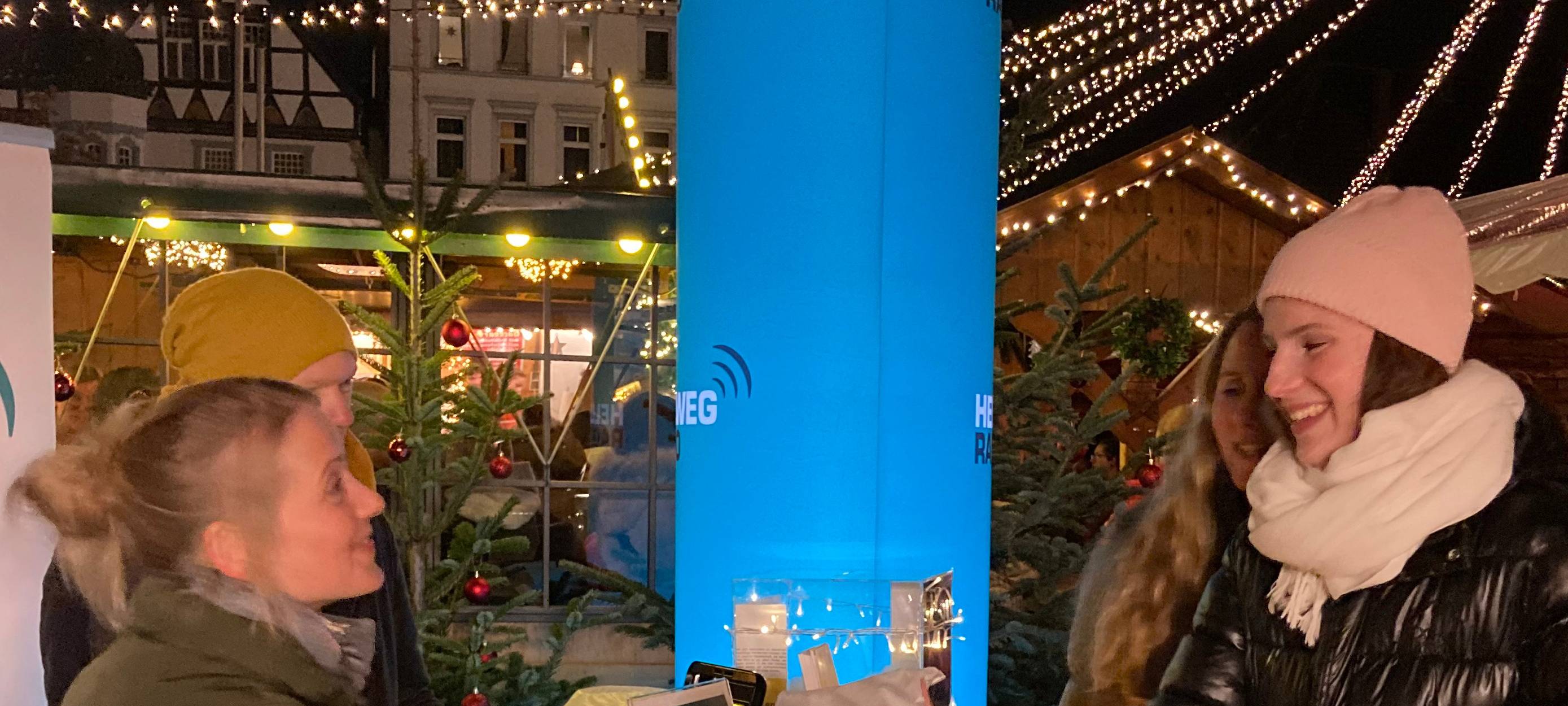 Hellweg Radio auf dem Lippstädter Weihnachtsmarkt