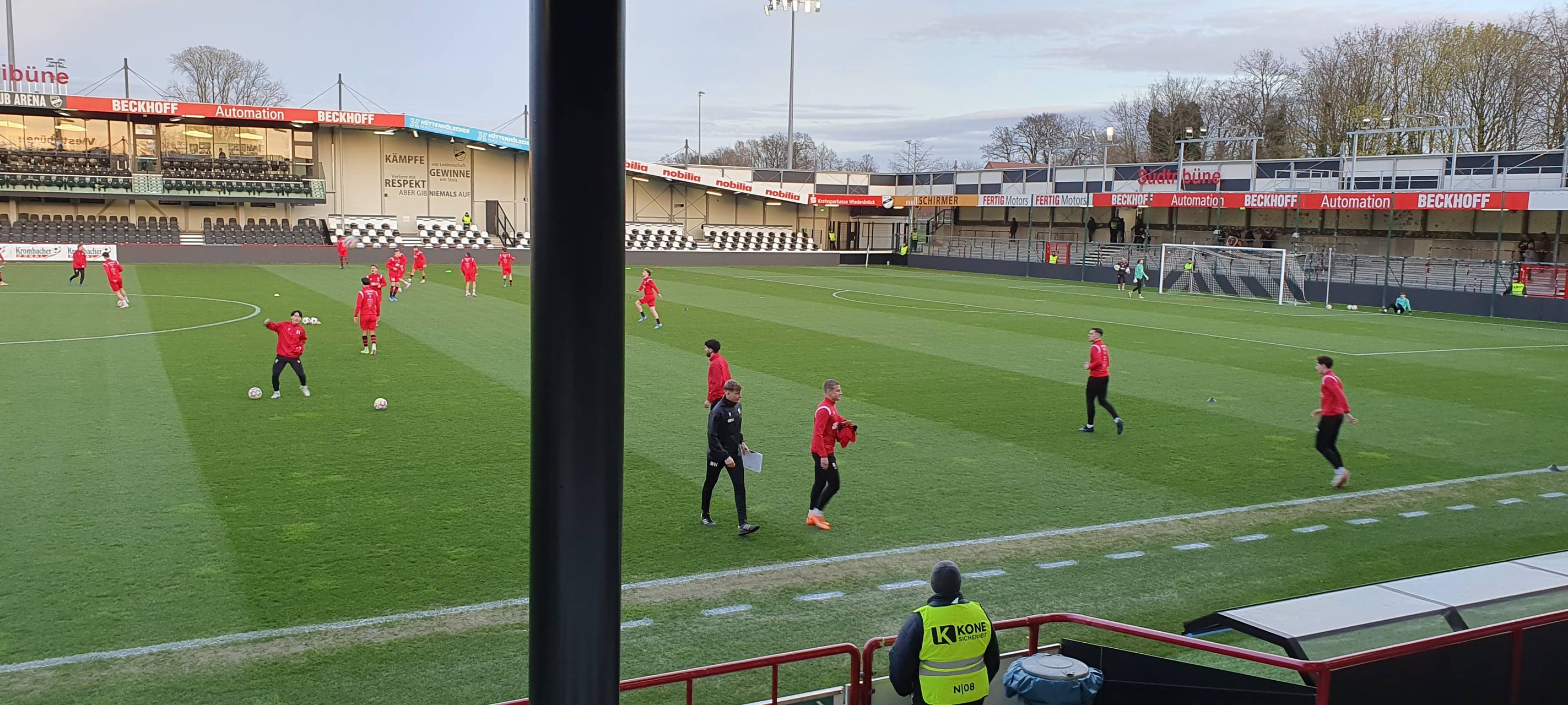 Westfalenpokal-Halbfinale zwischen dem SC Verl und dem SV Lippstadt in der Saison 2023/24.
