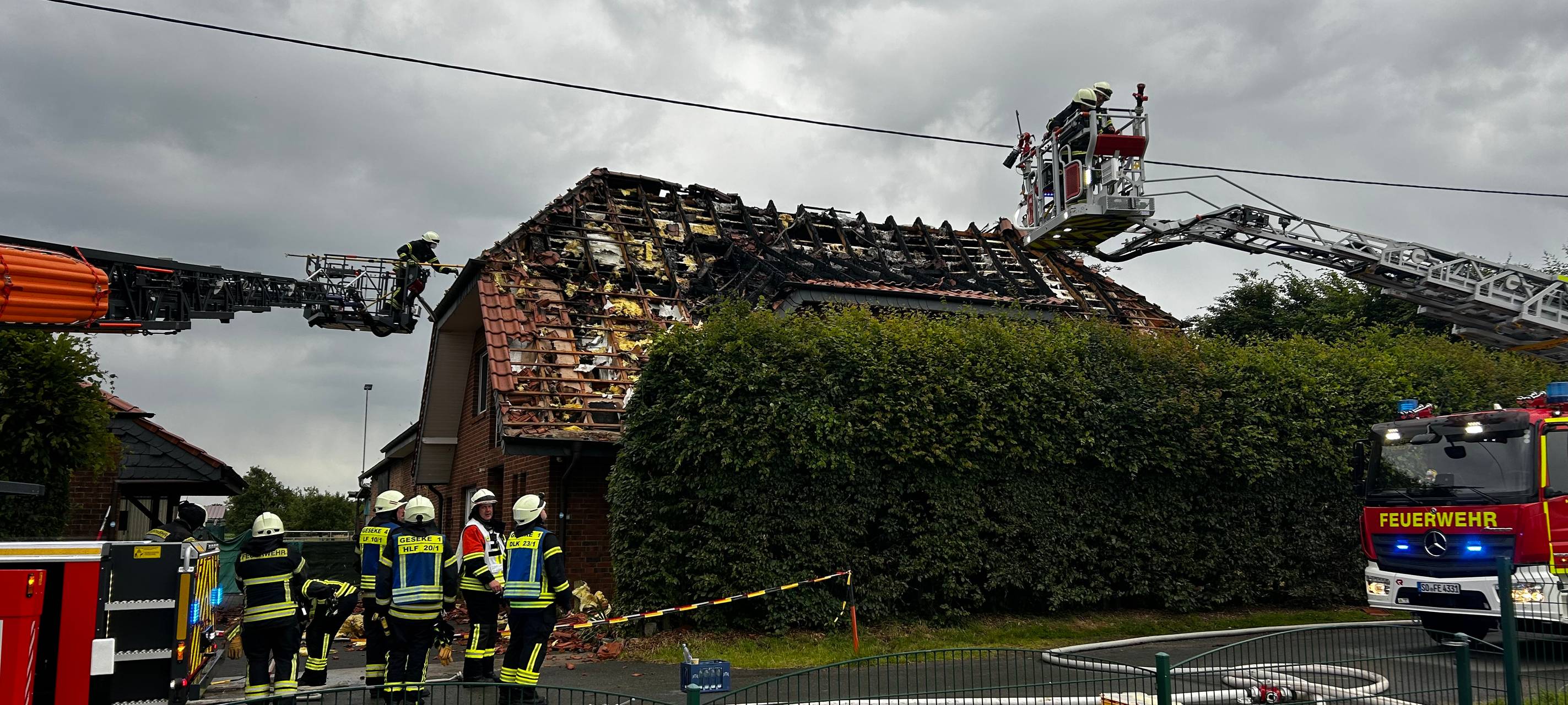 Großbrand in Geseke