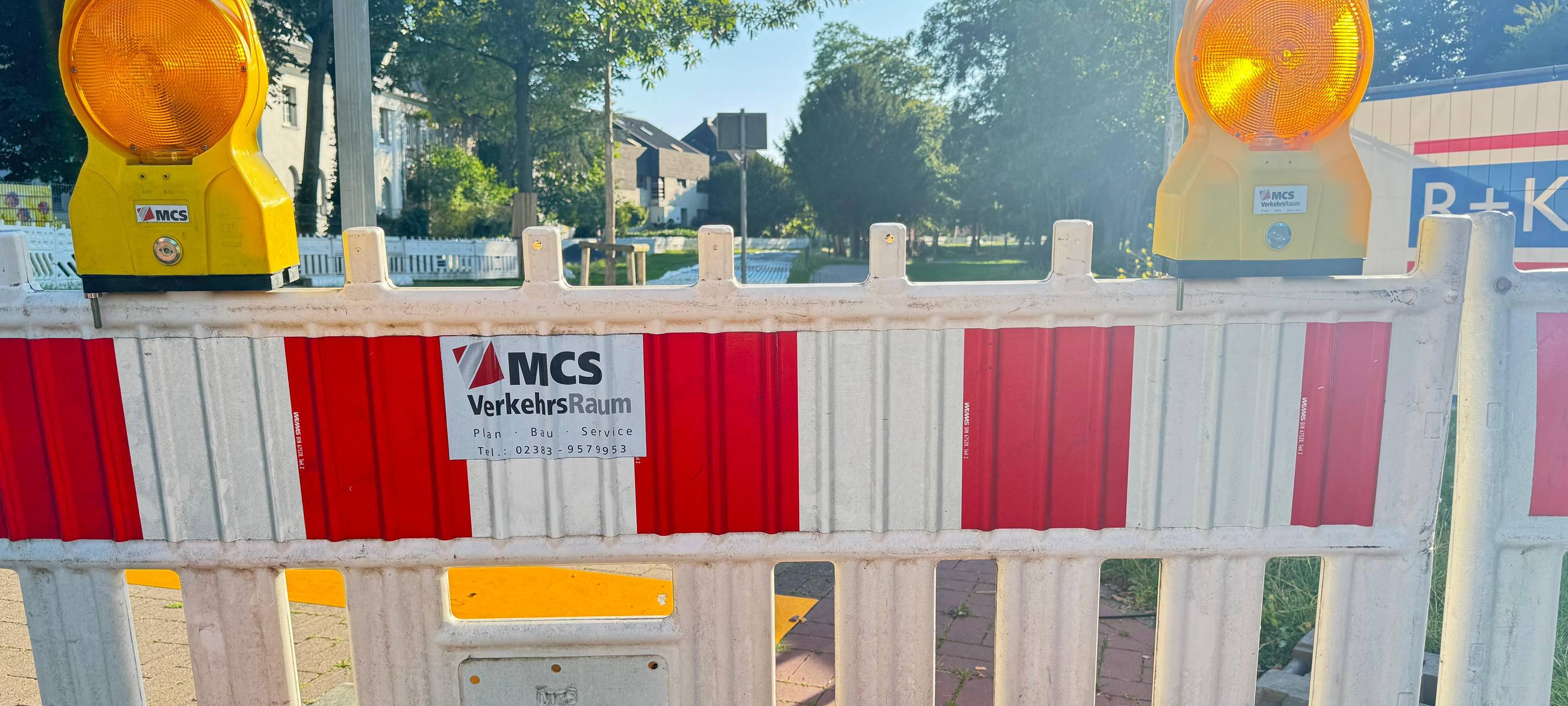 Straßensperrung in Lippstadt am Hauptfriedhof