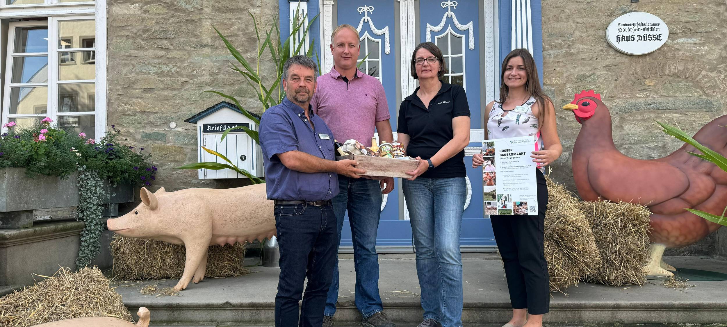 Die Organisatoren haben das Programm zum Düsser Bauernmarkt vorgestellt.