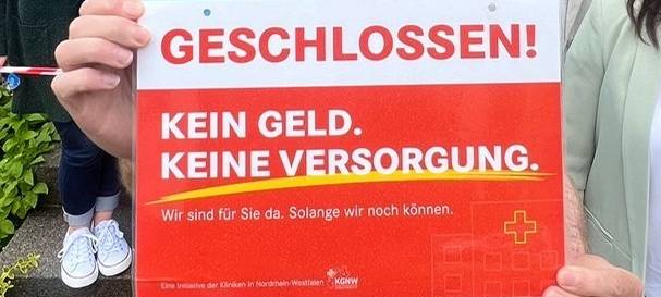 Hellweg-Kliniken: Symbolische Türschließung beendet