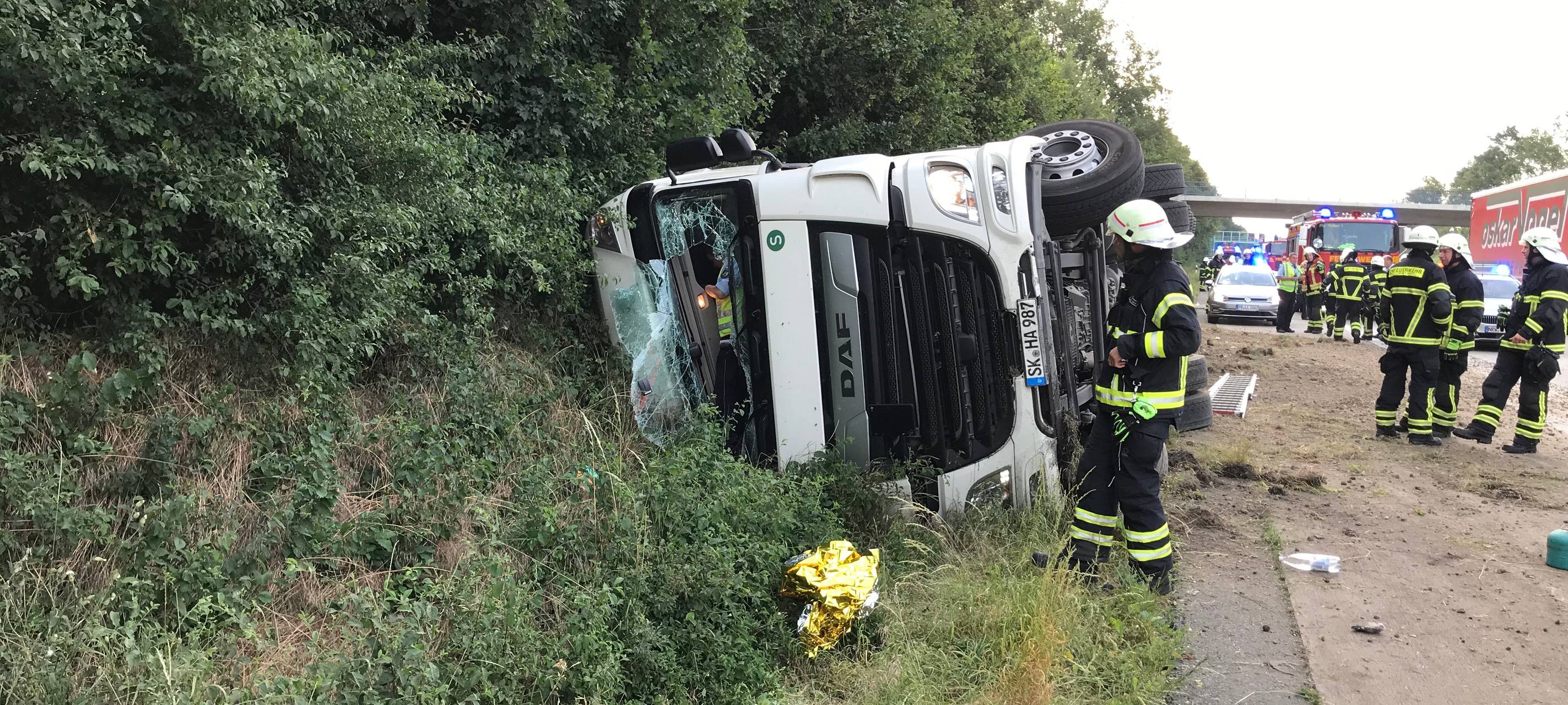 LKW-Unfall auf der A44